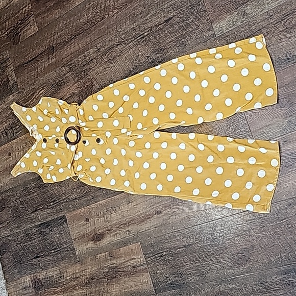 Monteau Pants & Jumpsuits Monteau Los Angeles Womens Size S Polkadot Jumpsuit Poshmark